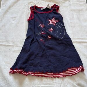 Sophie Rose Navy Top with Red Trim